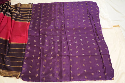 Magenta Saree with Deep Purple border
